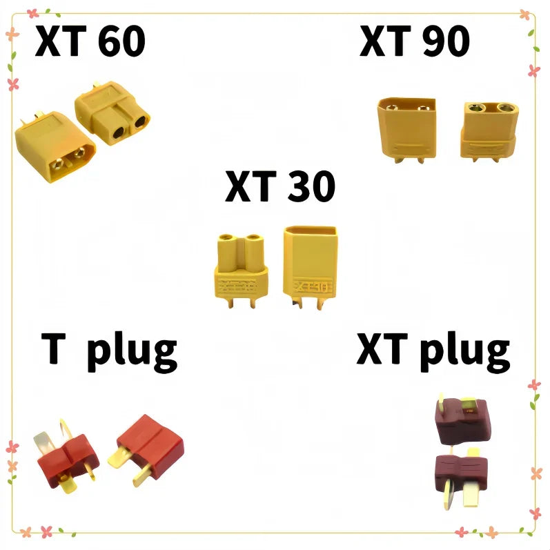 T anti slip TX xt30 XT60 XT90 plug high current docking terminal power connector male and female connectors for battery ESC