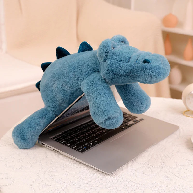 Cute Raccoon Crocodile Sloth Fox Animals Soft Plush Toys Sleeping Pillow Cartoon Stuffed Cushion