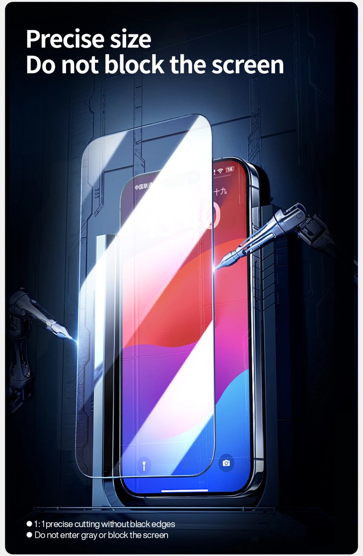 SmartDevil 2PCS Tempered Glass For iPhone 15 Pro Max 15 Plus Screen Protector 15Pro Non-full Cover Front Film Anti-Fingerprint