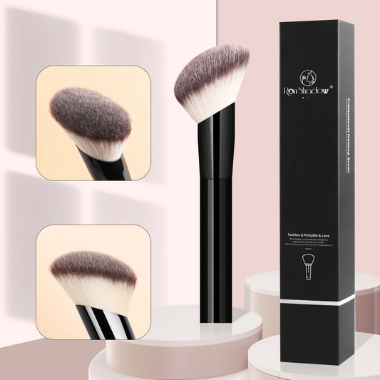 Single Makeup Brush for Flawless Application Seamless Finish Foundation Brush Soft Fiber Hair Fashionable Design