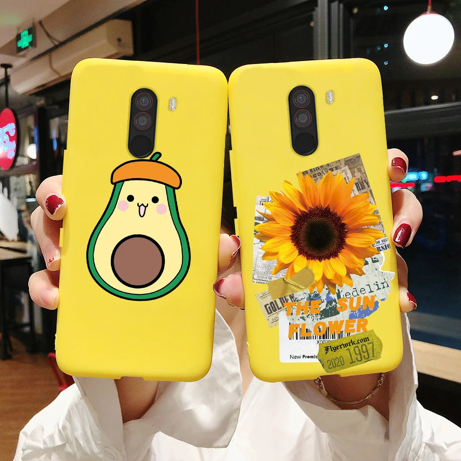 For xiaomi Pocophone F1 Case Poco F1 Cute Cat Cartoon Cover Silicone Soft TPU Phone Case For xiaomi Pocophone F1 Global F 1 Case