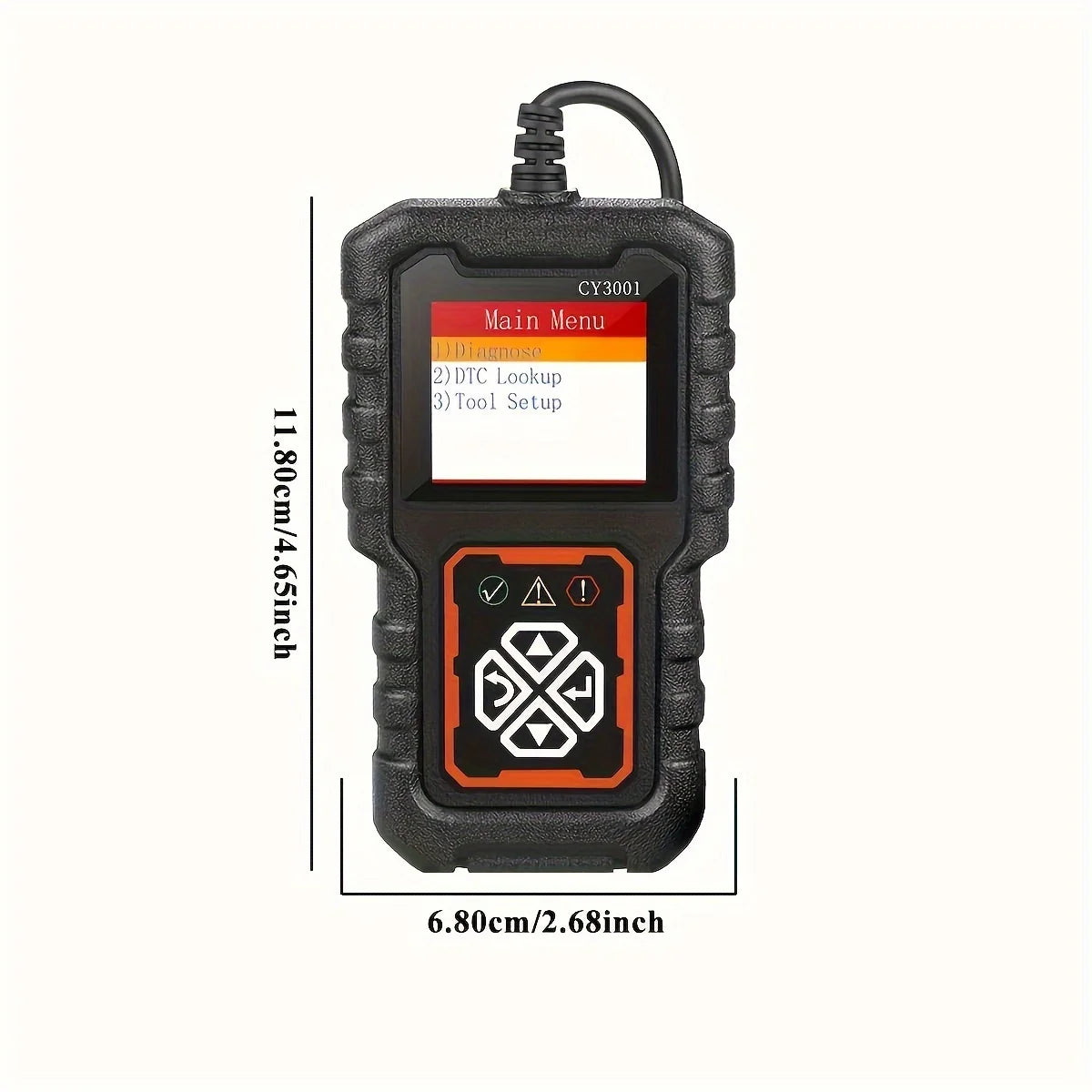 2024 Obdii Automotive Diagnostic Tools - Engine Fault Code Reader, Modeable, 6 Languages, Data Flow, Dtc Search and I/M Preparation Status