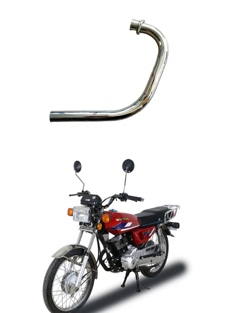 Motorcycle Exhaust Full System Muffler Contact Pipe Slip-On For Honda CG125 CG150 CG200