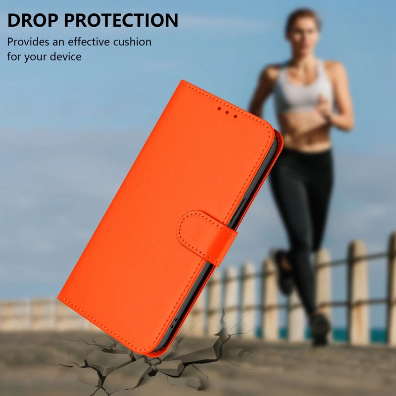 For Funda Tecno Camon 50 Pro 4G Case Candy Solid Color Flip Cover on for Tecno Camon 50 pro 4G CN5c Leather Phone Case Coque