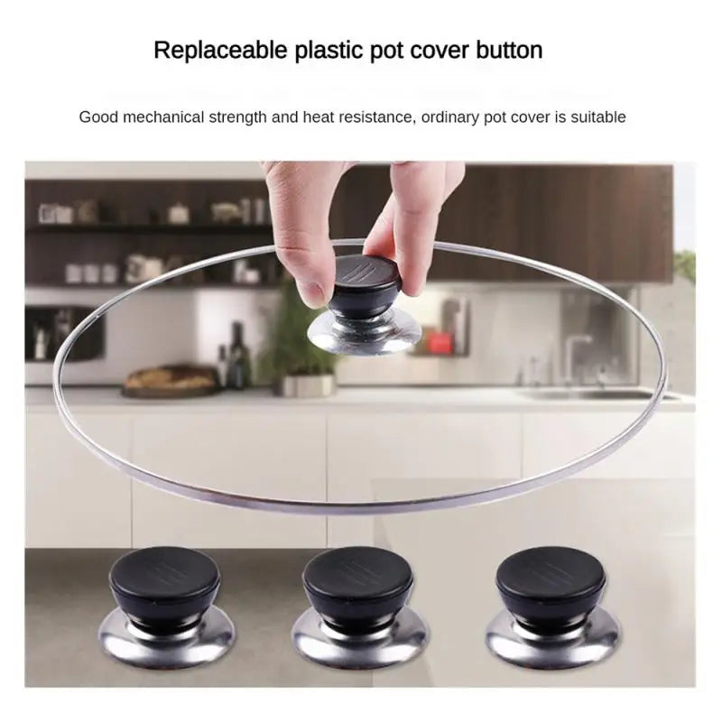 Kitchen Tools Replaceable Universal Pot Lid Handle Anti-Scalding Pot Lid Handle Pots Lid Head Kitchen Accessories