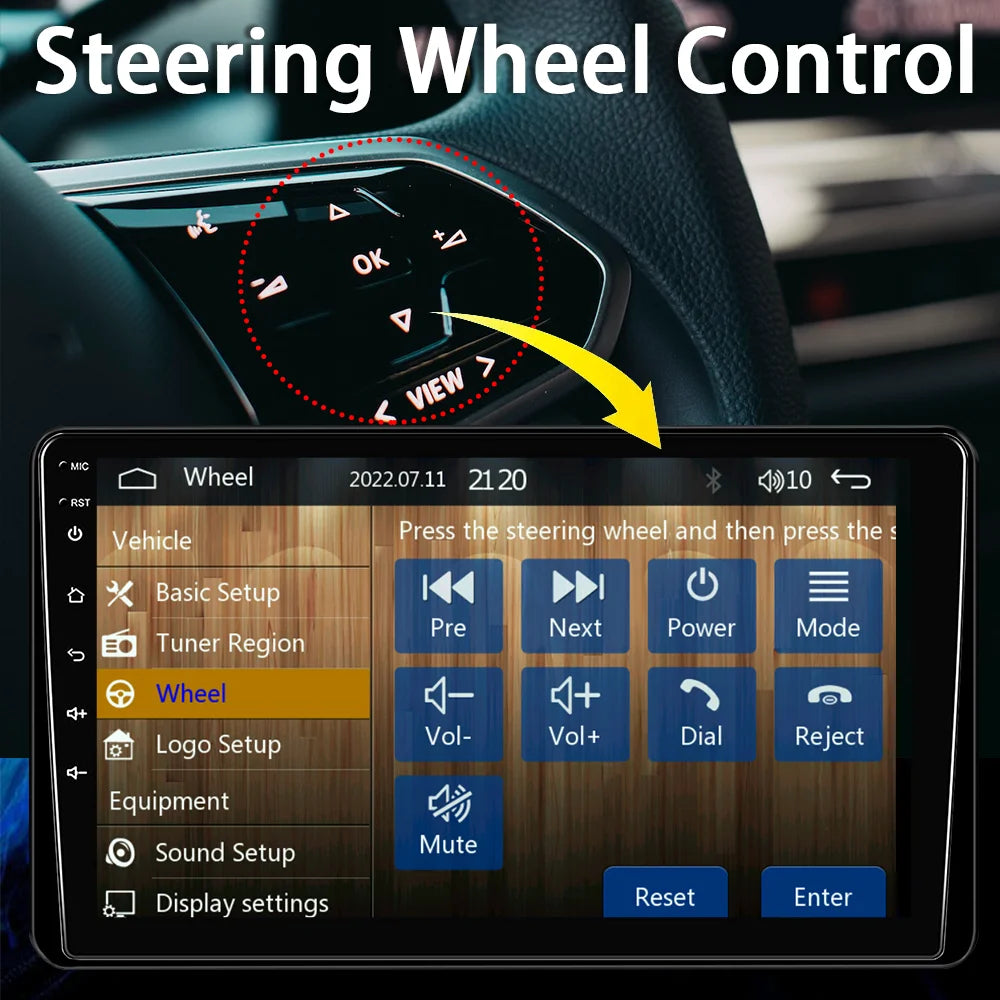 9 Inch Car Stereo Single Din Radio with Apple Carplay and Android Auto,Touch Screen Bluetooth Car Audio with Backup Camera