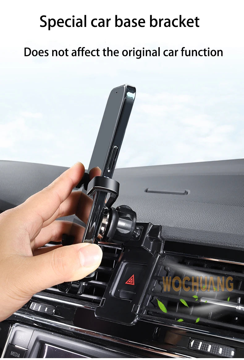 Car Phone Holder For Mercedes Benz GLK X204 2008-2017 GPS Special Gravity Navigation Mobile Bracket 360 Degree Rotating Stand