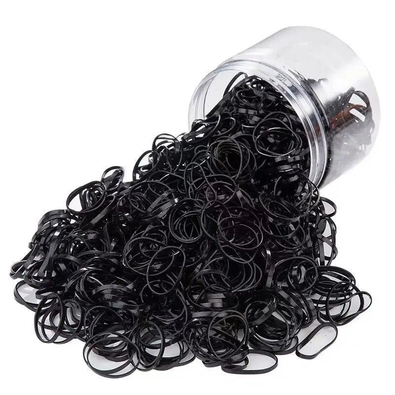 2000 Piece Pack Children's High Elasticity Rubber Band Hair Rope Colored Hair Accessories Girls Ponytail Hairband Gift