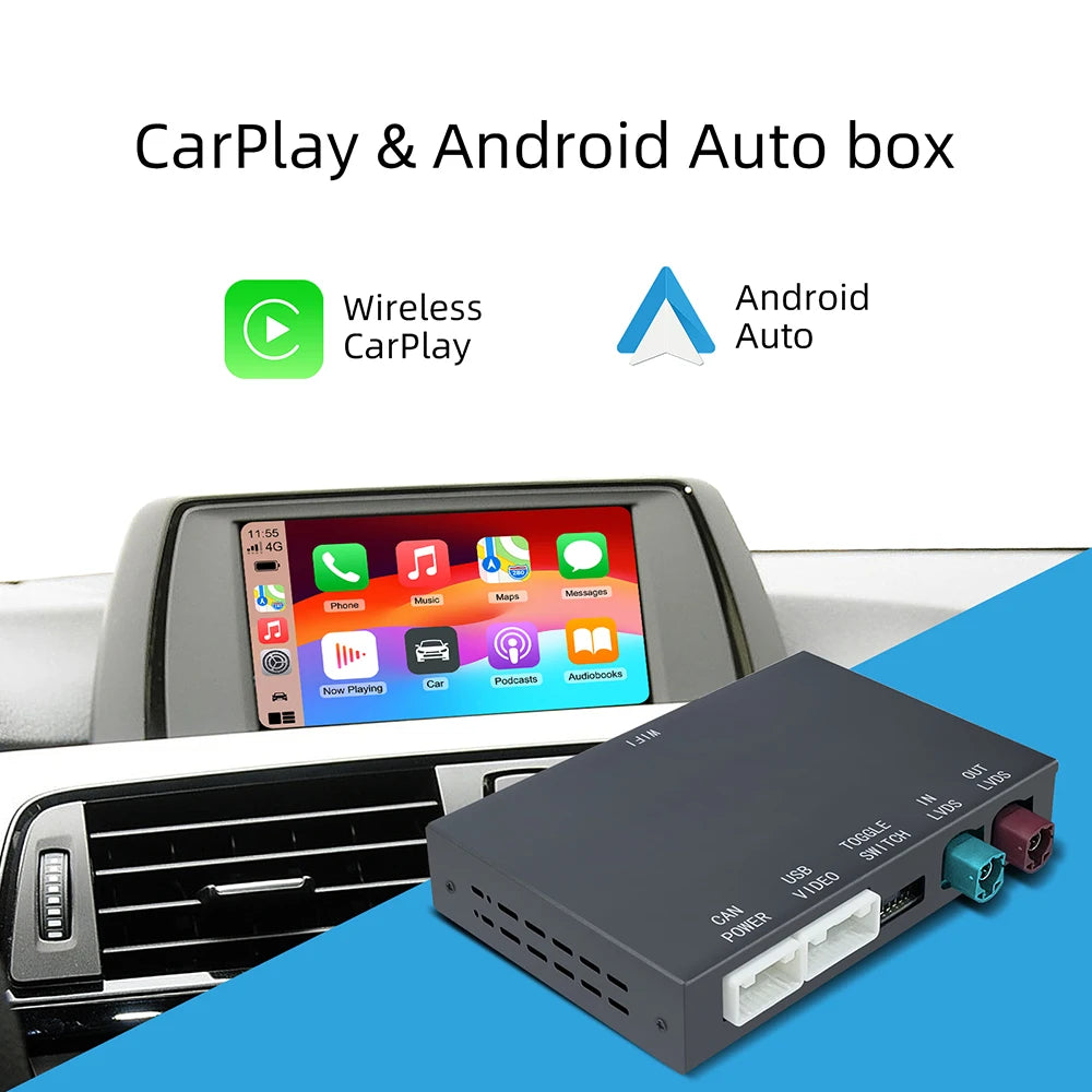 Wireless CarPlay Android Auto for BMW NBT CIC System 1 2 3 4 5 6 7 Series X1 X3 X4 X5 X6 MINI E60 E84 E70 F26 F25 F10 F11F20 F21
