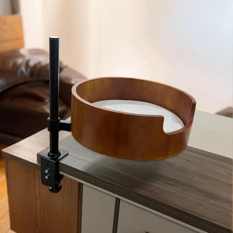 Desktop Floating Cat Bed and Furniture Office Desk Circular Cat Hammock Sofa Height Adjustable Cats Accessories Supplies