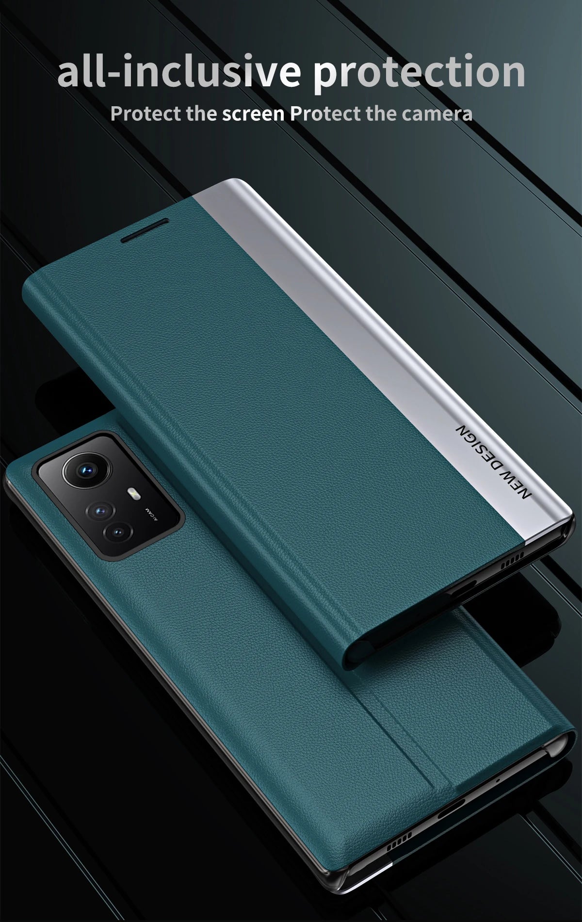 Flip Case For Xiaomi 15T Mi 14T Pro 14 T Mi14T 13T Redmi 15C 14C 13C Side Window Shockproof Luxury Litchi PU Leather Stand Cover