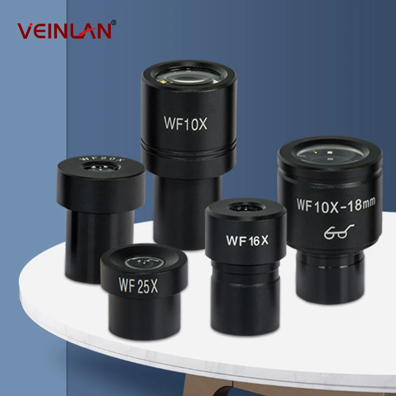 Bioscopic microscope eyepiece, Wf5X, Wf10X, Wf15X, Wf16X, Wf20X, Wf25, installation size 23.2 millimeters.