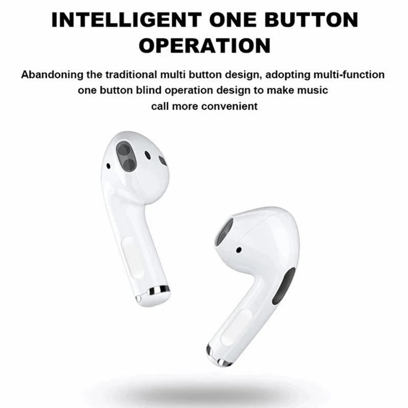 TWS Pro4 Wireless Bluetooth Headset Noise Cancelling In-ear Earbuds with Mic Wireless Headphones for iPhone Bluetooth Earphones