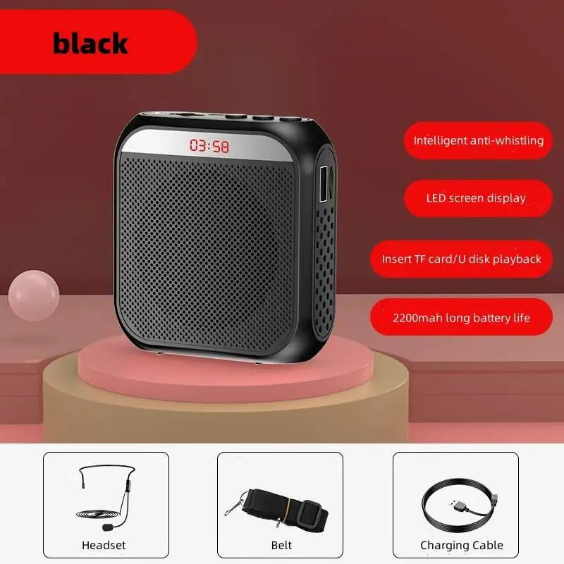 Headworn Microphone Loudspeaker Voice Amplifier Recorder Mic Speaker Audio Mini Wired Mikrofon Mike Sound Battery Kit Headset