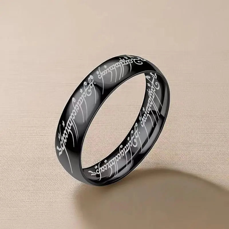 Stainless Steel Rings for Men Fashion Rings Exquisite Couples Wedding Titanium Steel Saturn Ring for Women's Jewelry Gift