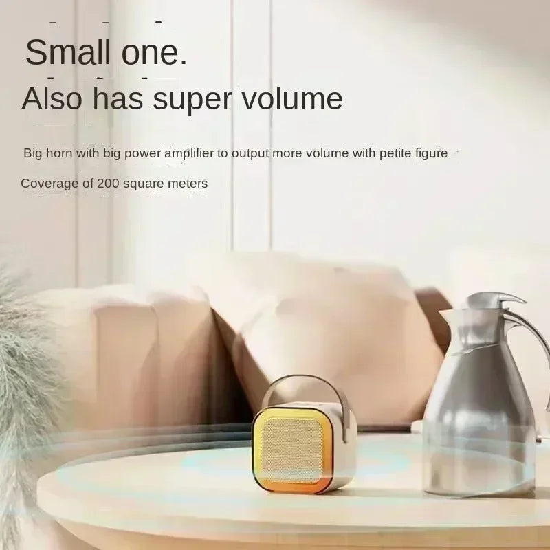 Bluetooth K12 Karaoke Machine Portable 5.3 PA Speaker System with 1-2 Wireless Microphones Home Family Singing Children's Gifts