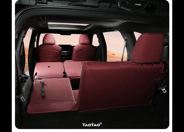 Custom Fit Highlander Car Seat Covers for Select Toyota Highlander Full Set Three-Row Second Row 2020 2021 2022 2023 2024