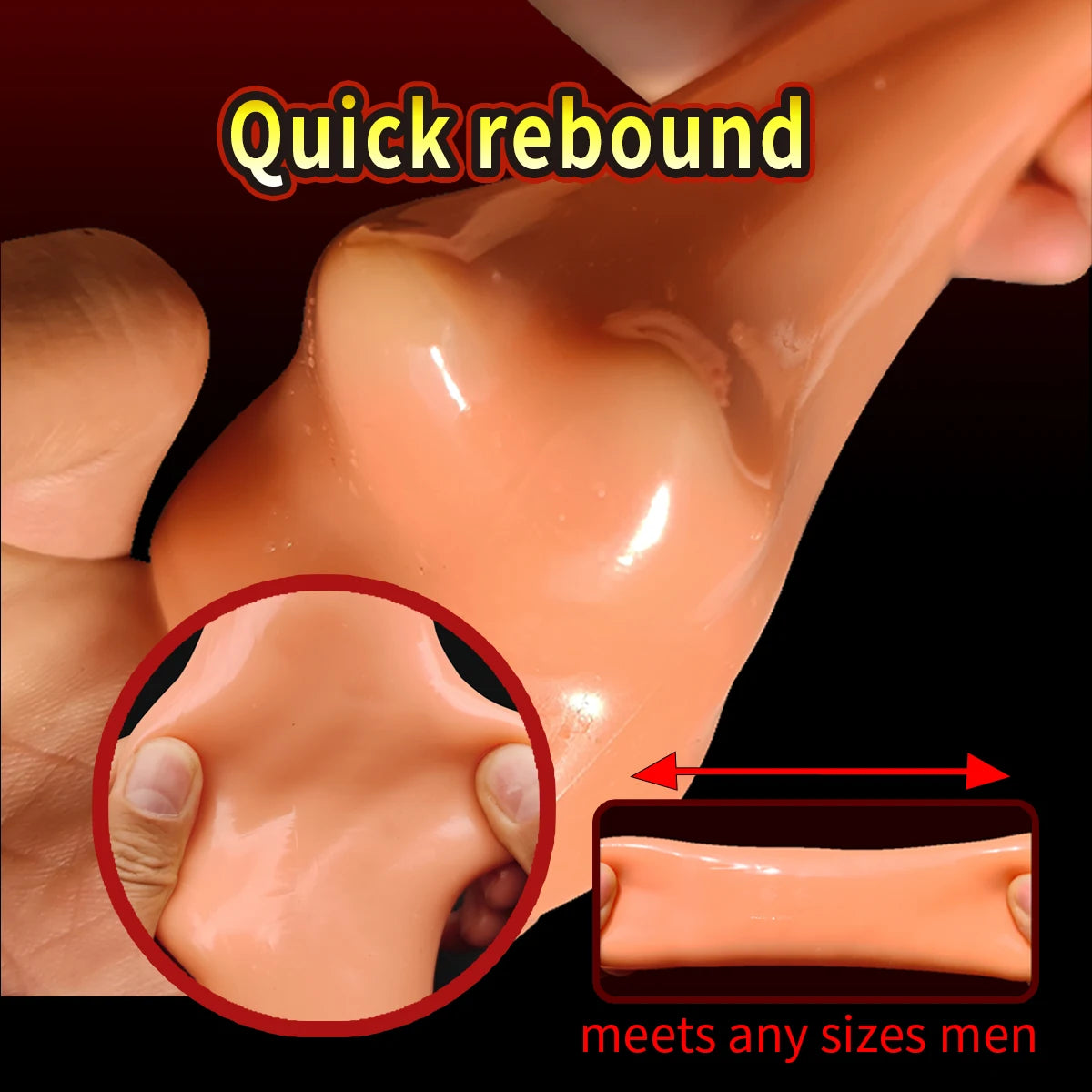 Masturbation Sex Toy For Men Male Masturbator Cup Manual Silicone Portable Sucking Airplane Cup Soft Vagina Blowjob Pocket Pussy