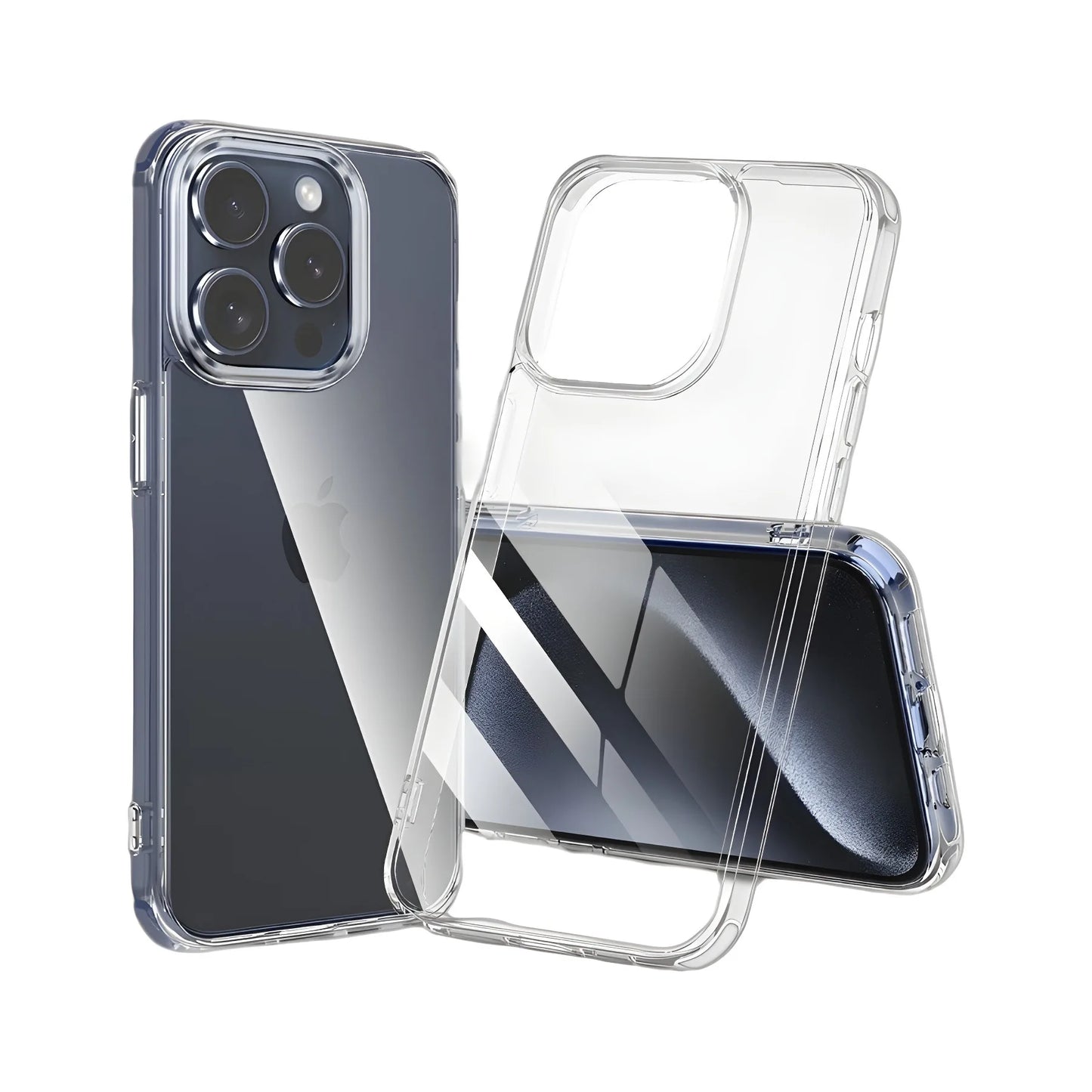 Ultra Thin High Transparent Hard PC Case For iPhone 16 15 14 13 12 11 Pro Max Slim Shockproof Bumper Phone Cover