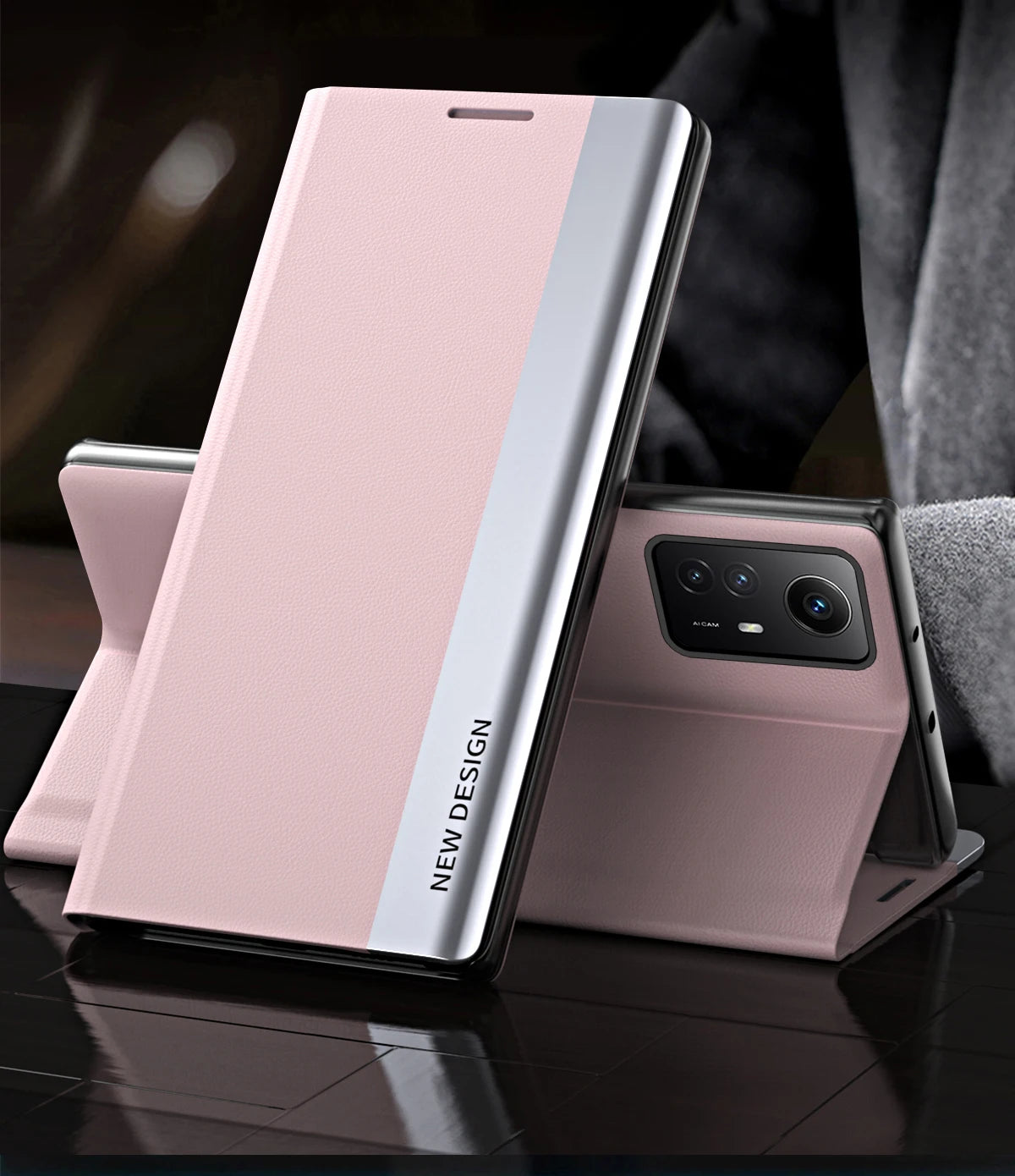 Flip Case For Xiaomi 15T Mi 14T Pro 14 T Mi14T 13T Redmi 15C 14C 13C Side Window Shockproof Luxury Litchi PU Leather Stand Cover