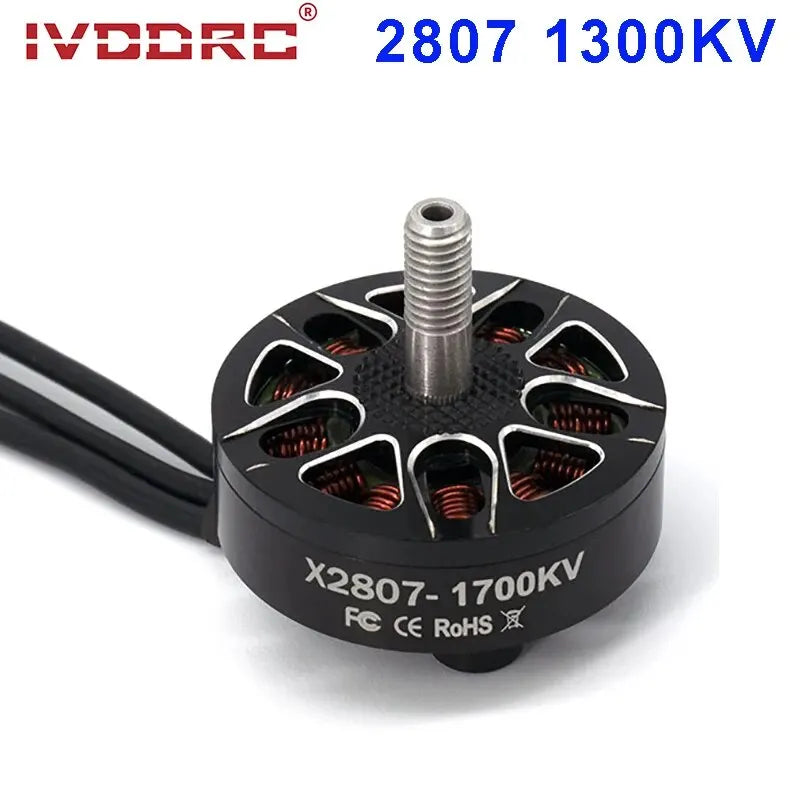 4pcs IVODRC 2807 Brushless Motor X2807 1300KV 2-6S 4mm Bearing Shaft Motor for RC FPV Racing Drone Multicopter DIY Upgrade Parts