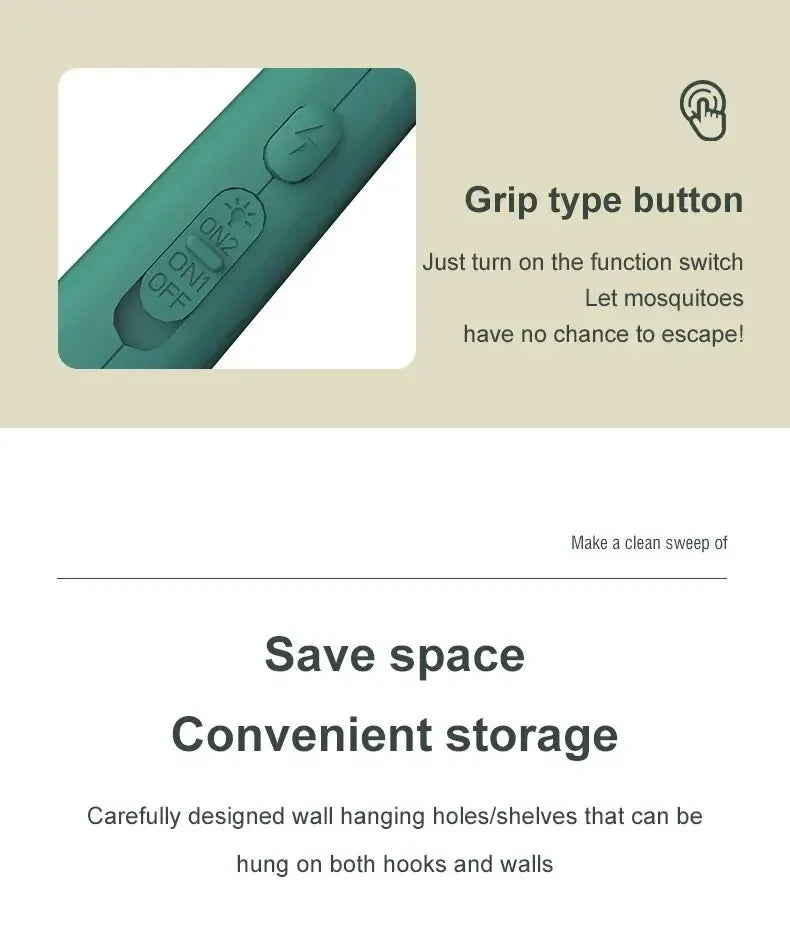 Mata-moscas elétrica do assassino do mosquito, USB recarregável, segurança do agregado familiar, Armadilha Anti Mosquito, 1PC