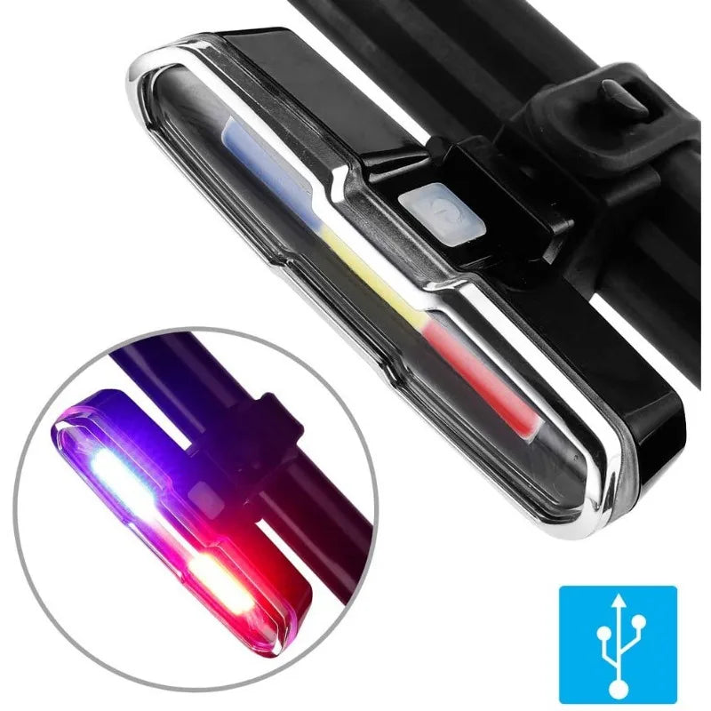 Bicycle Rear Lights LED Bike Flashlight Lamp USB Rechargeable Cycling Rear Tail Light for Bicycle Lighting MTB Road Bike Lantern