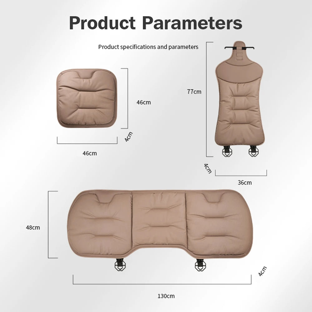 Four Seasons Universal Car Seat Cover Breathable Leather Car Seat Waist Cushion Covers Auto Interior Seats Interior Accessories