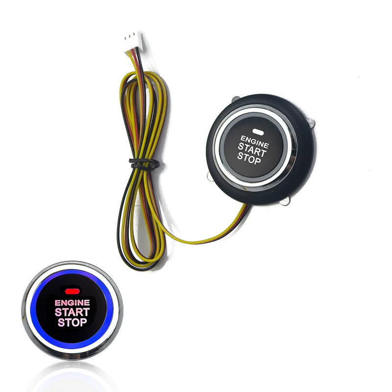 Universal 12V  Car Engine Start Stop Push Button Entry Ignition Starter Switch Keyless Start System Replacement Button