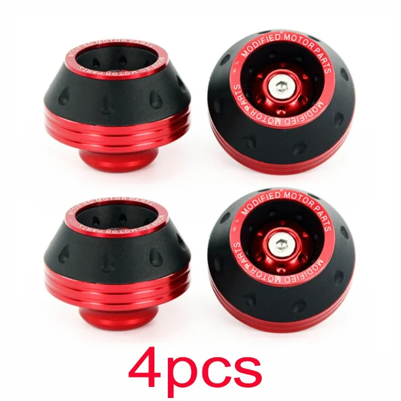 4PCS Universal Motorcycle Wheel Protection Crash Pad Motorbike Crash Protectors Alloy Motocross Falling Front Fork Slider Cups