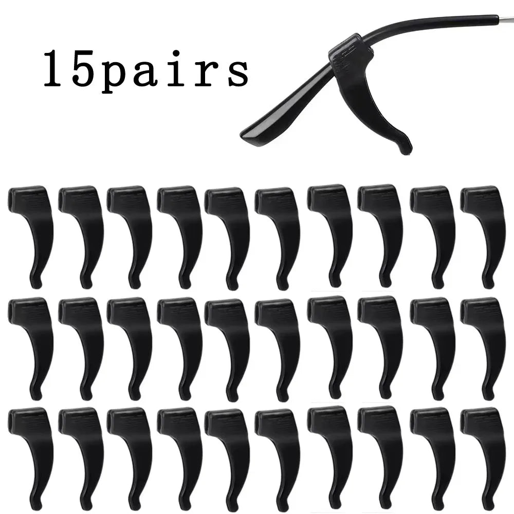 10/30pcs Glasses Anti Slip Sleeve Silicone Ear Hook Fixation for Eyeglasses Sunglasses Anti Fall Hook Anti Slip Sleeve