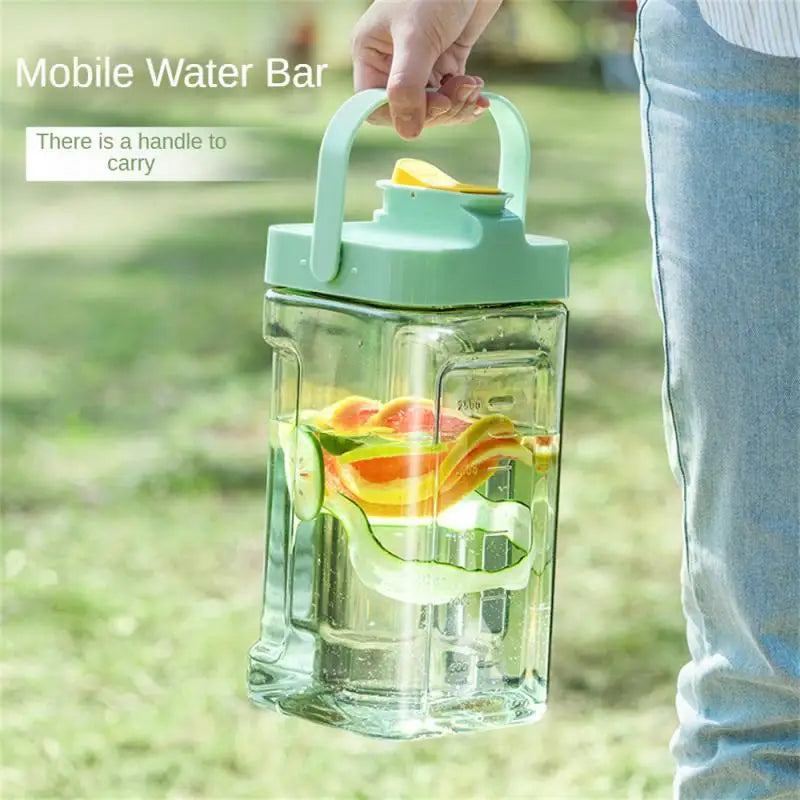 2-3.5L Cold Water Kettle In Fridge Cold Bubble Bottle Kettle Fruit Tea Bucket Large Capacity Beverage Bucket Summer Cold Drinks