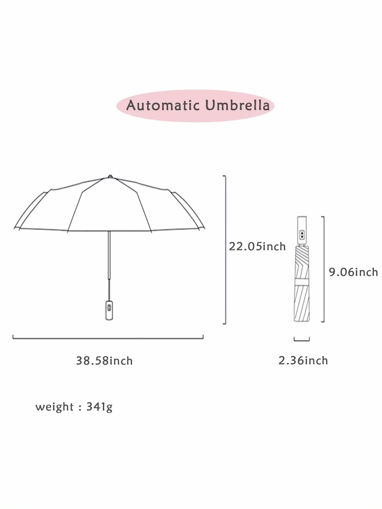 Mini Umbrella Folding Automatic Anti UV Rain Sun Umbrella Fashion Portable Windproof Light Women Men Children Parasol Umbrella