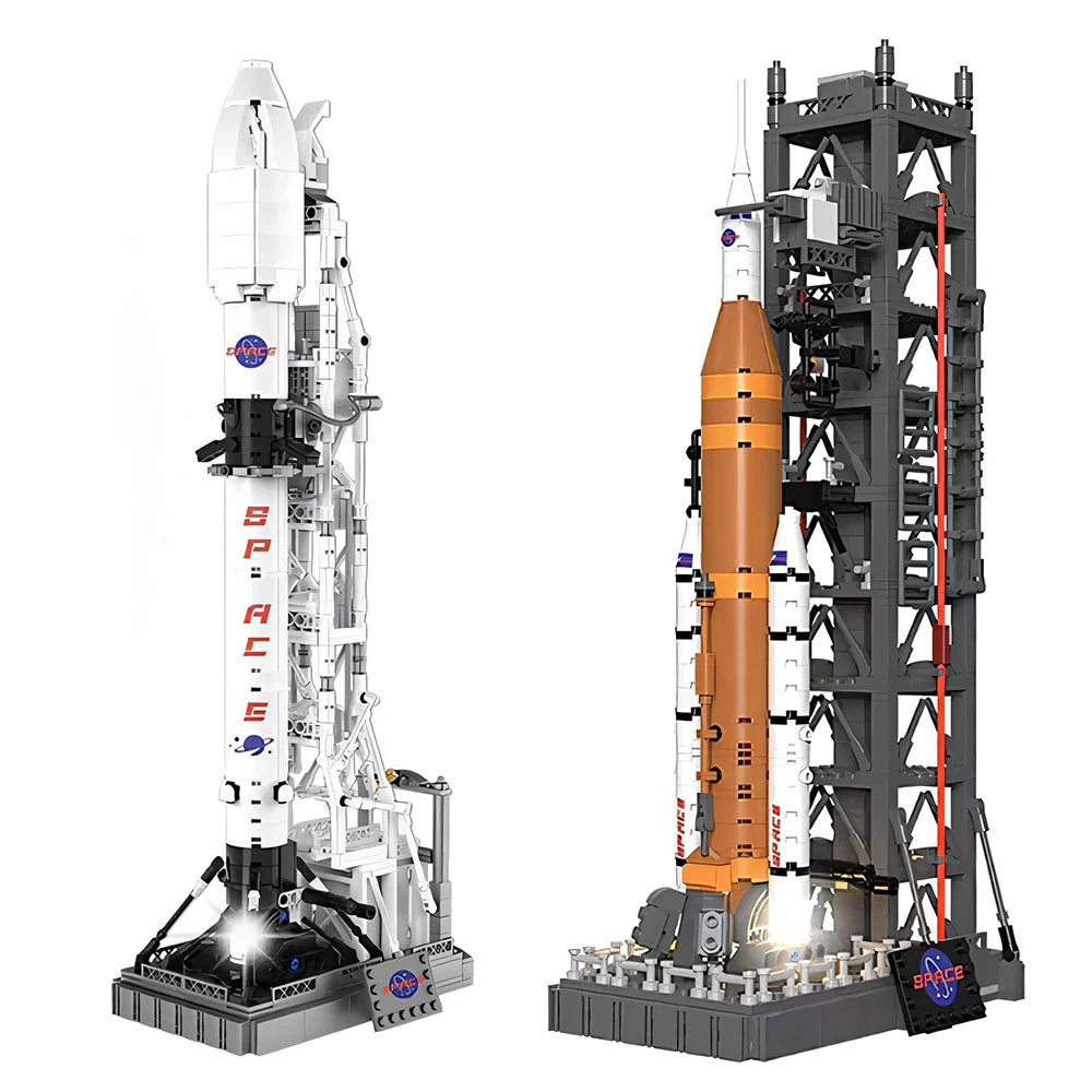 Technology Space Launch System Building Set Version Compatible Rocket Building Blocks Assemble Bricks Toys Gift For Children Kid