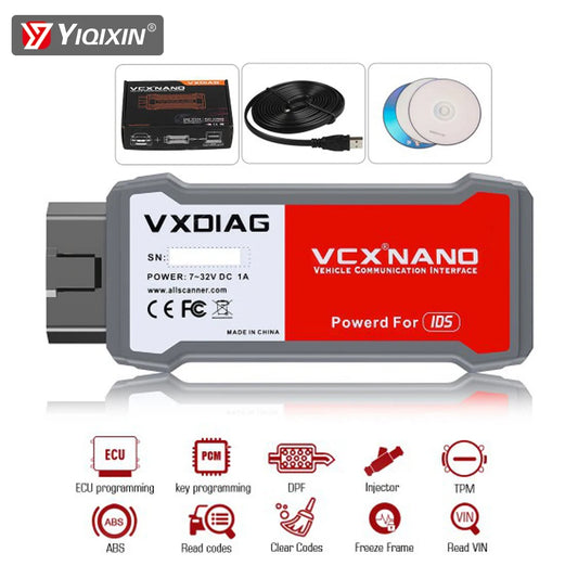 VXDIAG VCX NANO For Mazda/Ford 2 in 1 ECU Programming With IDS V125 Read VIN Clear Code TPM DPF ABS Injector Car Diagnostic Tool