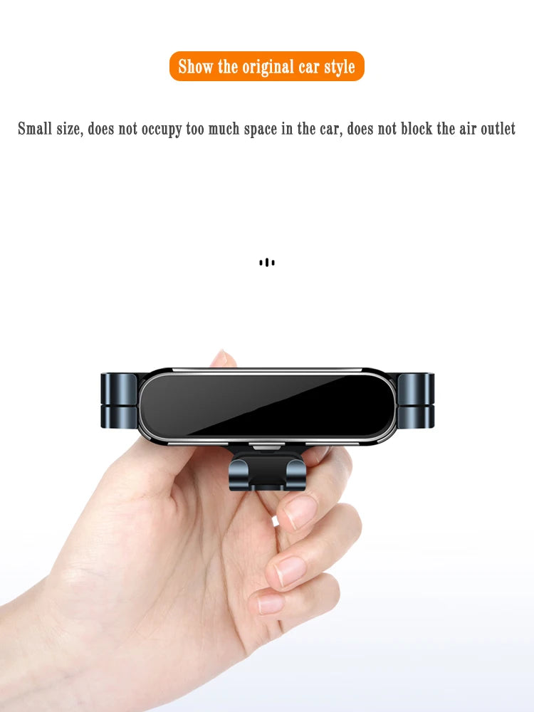 Car Phone Holder For Toyota CHR 2018-2022 Gravity Navigation Bracket GPS Stand Air Outlet Clip Rotatable Support Car Accessories