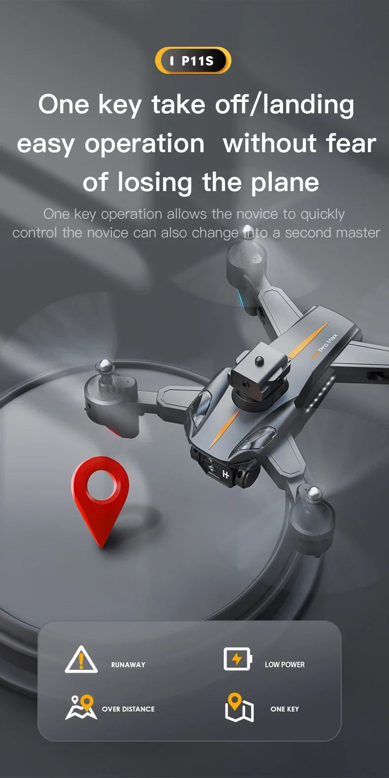 P11S PRO MAX Drone 8K HD Camera GPS Professinal Four-way Intelligent Obstacle Avoidance Foldable Quadcopter RC 5000M Toys Gifts