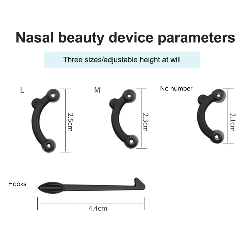 1set Nose Up Lifting Nose Shaper Lifter Nose Slimmer Nose Corrector Nose Bridge Straightener Beauty Tool 3 Size Pain Free