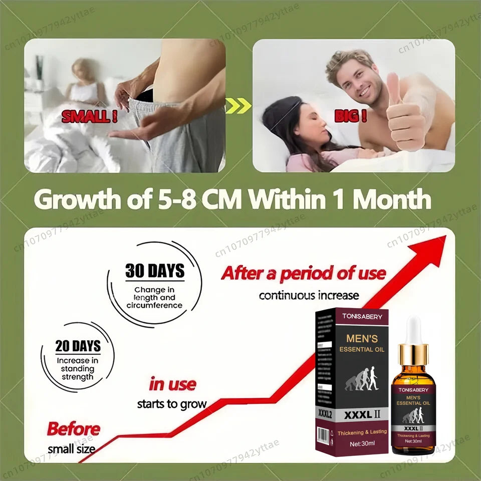 Powerful Men Big Dick Enlargement Gel Increase XXL Size Penis Erection Sex Product climax delay Extender Enhancer massage oil