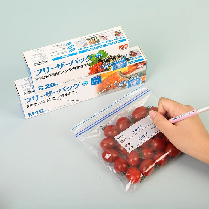 Food Grade Plastic Bag Zipper Sealing Freezer Storage Special Sliding Button Bag Thickened Self-sealing Bag
