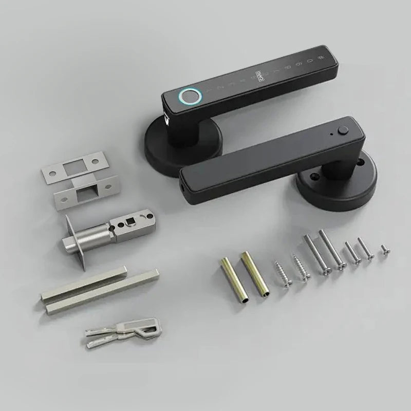 RYNX Tuya Smart Fingerprint Lock Financial level Electronic Indoor Lock Password/Key/Tuya APP/Bluetooth Unlock Bathroom Bedroom