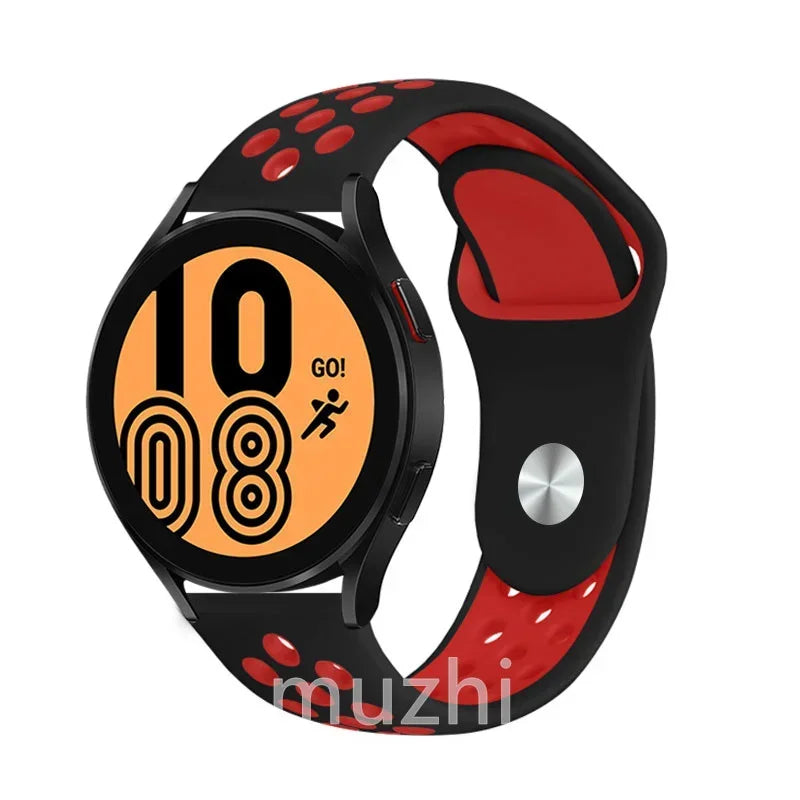 22mm 20mm watch Band for Samsung Galaxy Watch 7-6-5-pro-4-Classic/active 2 Silicone sport bracelet Huawei GT 4-3-2e-pro strap