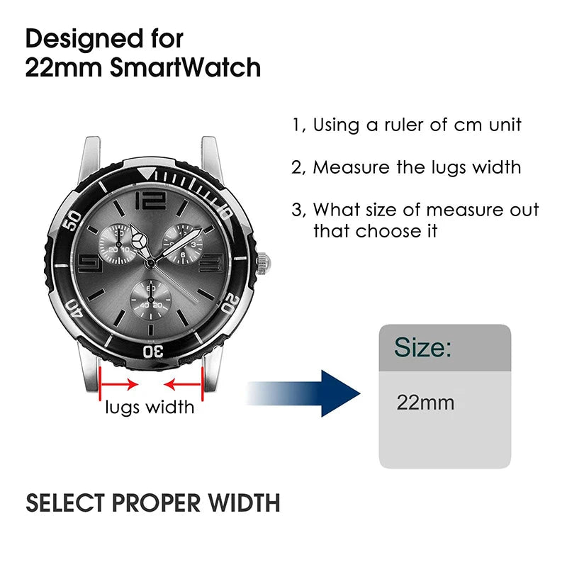 Official 22mm Strap For HUAWEI WATCH GT 6 5 4 46mm/Watch 4 5 Pro/WATCH GT 6 5 3 2 Pro 46 mm Composite Silicone Band Bracelet