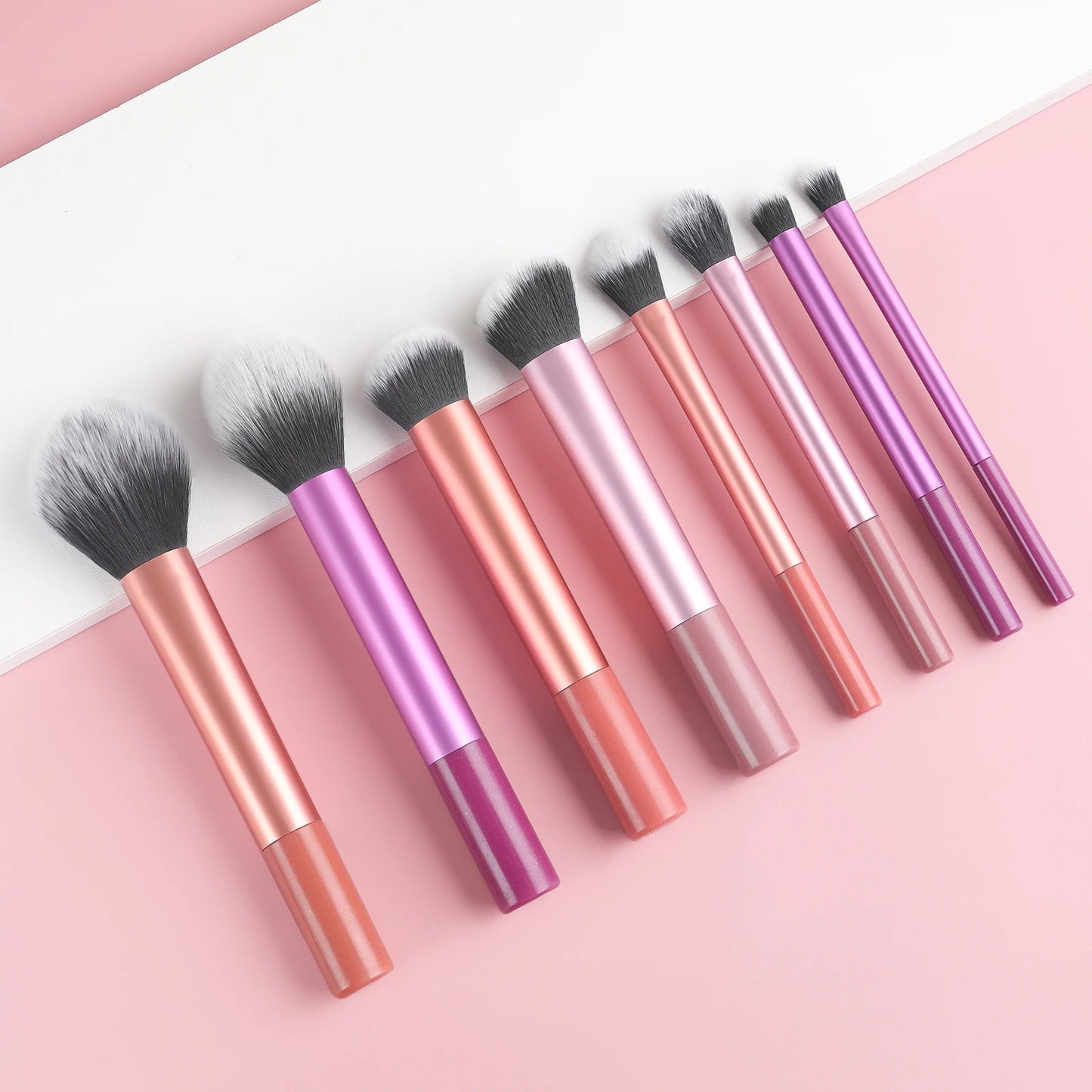 28-piece makeup tool set - 8-piece professional makeup brushes + toiletries set and washing bowl & puff sponge egg combination