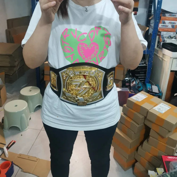 95cm Wrestler Championship Gold Belt Action Figure Characters Occupation Wrestling Gladiators Belt Anime Figure Toys Boy Gifts
