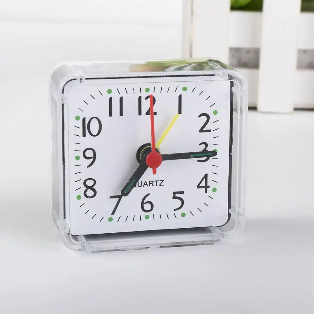 Mini Table Mute Clock Square Jelly Color Creative Alarm Clock