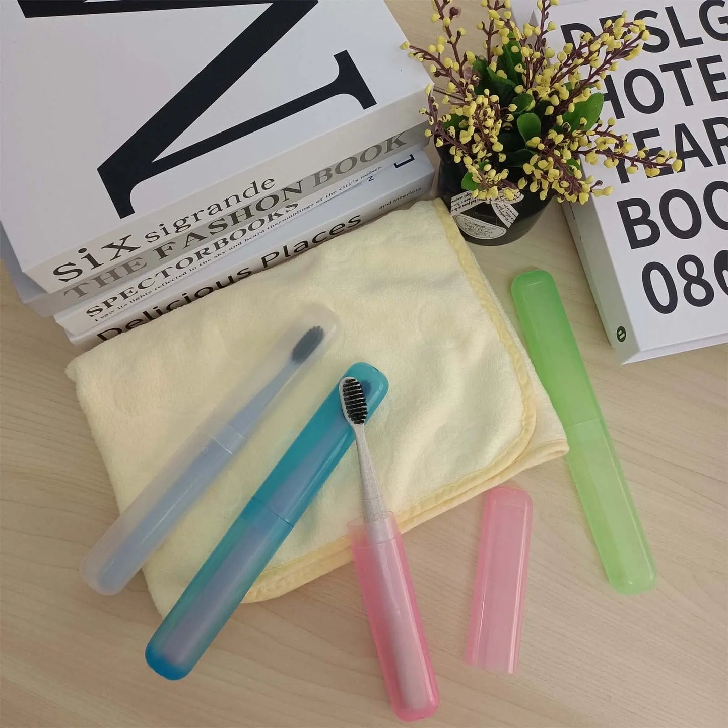 ravel Portable Toothbrush Box, Breathable Toothbrush Storage Box, Frosted Dustproof Toothbrush Protection Box, Toothbrush Cover