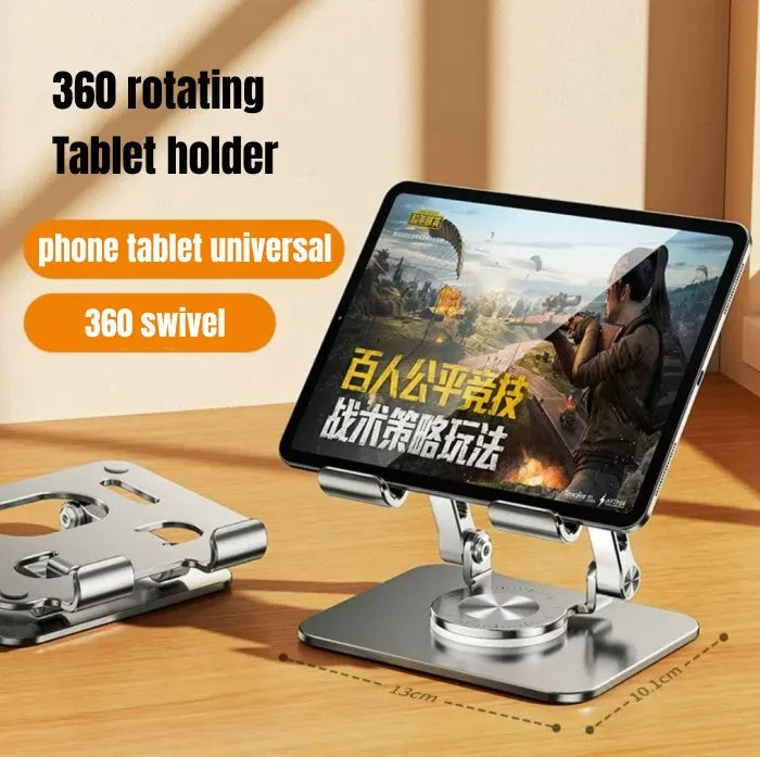 360 ° Rotating Tablet Stand Suitable For Ipad, Adjustable Folding Tablet Stand, Aluminum Phone Desktop Stand For Online Classes