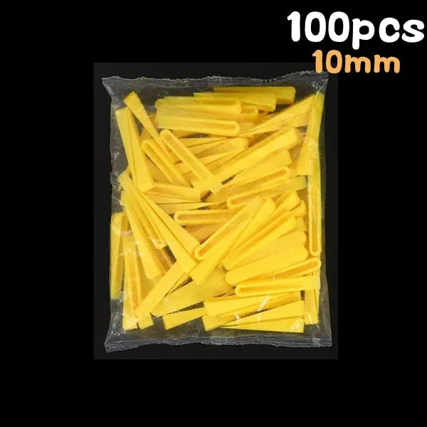 100pcs Reusable 5/6/10mm Plastic Tile Wedge Spacer Leveling Clips Floor Locator Ceramic Tiling Laying Adjustment Construction To