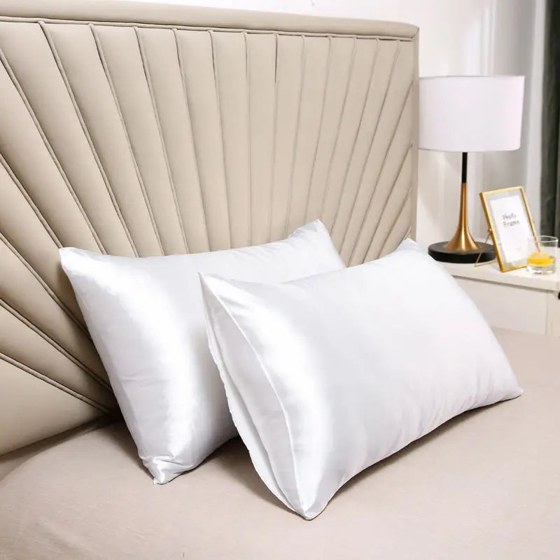 "Luxury Satin Pillowcase Set - Silk Feel for Hair & Skin Care | Anti-Frizz Bedding - Elegant Home Decor Cushion Covers"